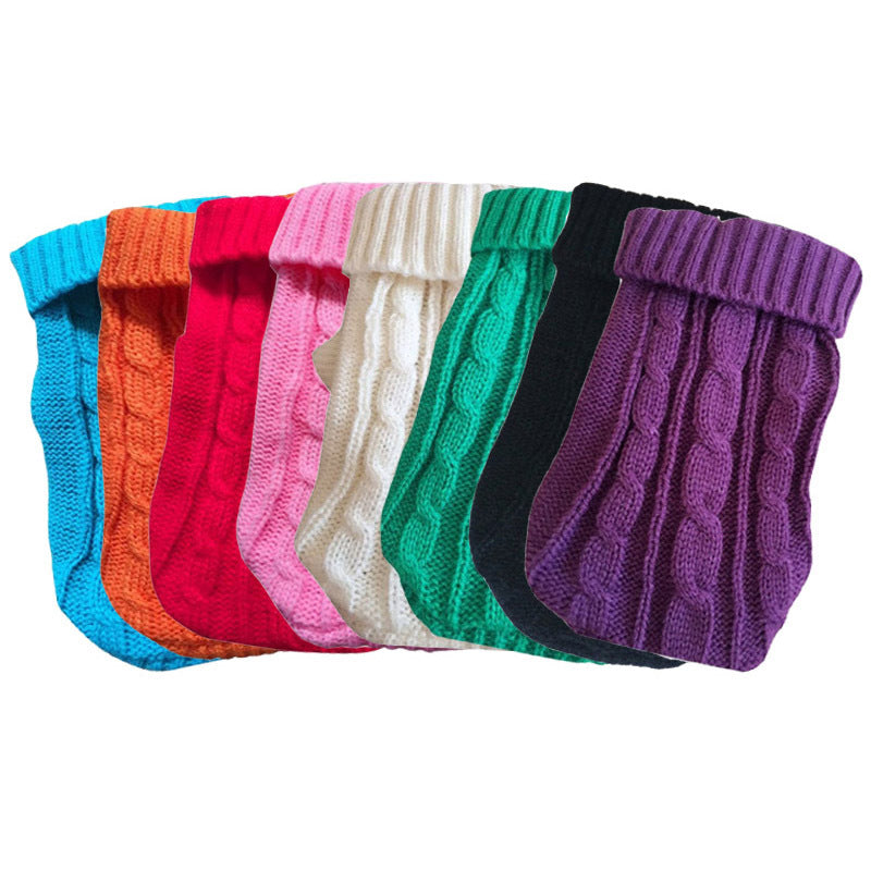Thickened pet knitted sweater