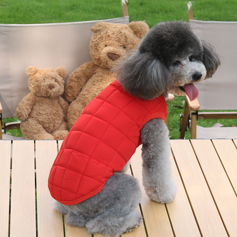 Simple Pet Dog Cat Cotton Coat Winter Clothes