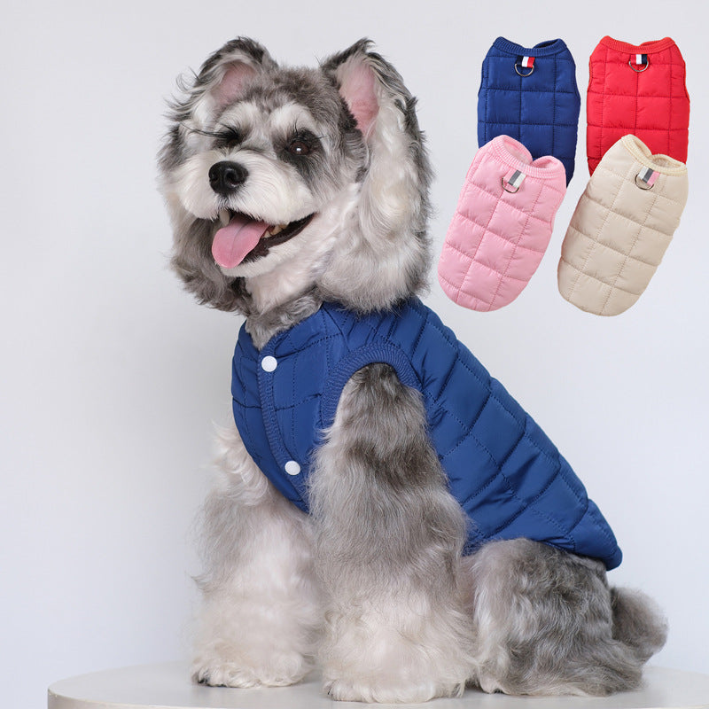 Simple Pet Dog Cat Cotton Coat Winter Clothes