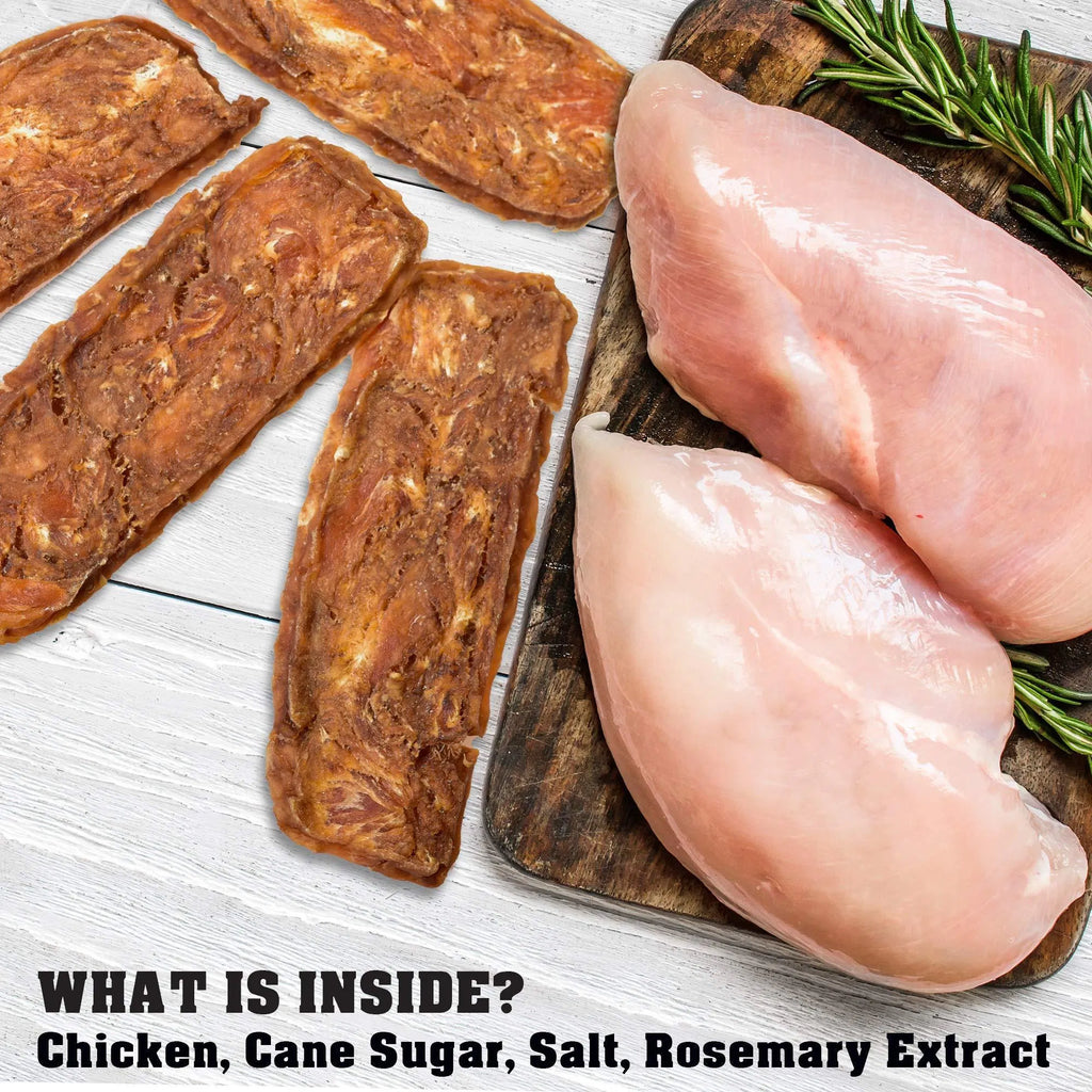 Organic Chicken Jerky All Natural High Protein Dried Strips