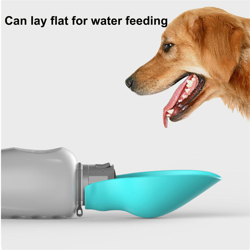 800ml Dogs Water Bottle Portable High Capacity Leakproof Pet Foldable Drinking Bowl Outdoor Walking Supplies Pet Products