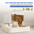 Transparent And Visible Pet Feeding And Drinking Dispenser, Automatically Refilling Food And Water, Caring For Every Moment, Allowing Owners To Travel Easily And Pets To Enjoy Worry Free Eating