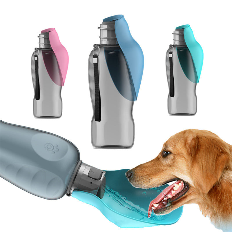 800ml Dogs Water Bottle Portable High Capacity Leakproof Pet Foldable Drinking Bowl Outdoor Walking Supplies Pet Products